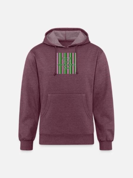Take It Easy Encouragement Stripes - Unisex Organic Hoodie - heather burgundy