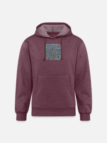 Blueberry Season - Unisex Organic Hoodie - heather burgundy