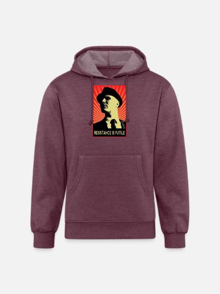 Observer Fringe - Unisex Organic Hoodie - heather burgundy