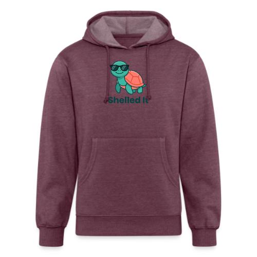 Funny Turtle Sunglasses Shelled It Cute Gift - Unisex Organic Hoodie