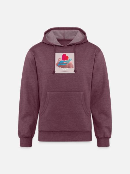 Normal man - Unisex Organic Hoodie - heather burgundy