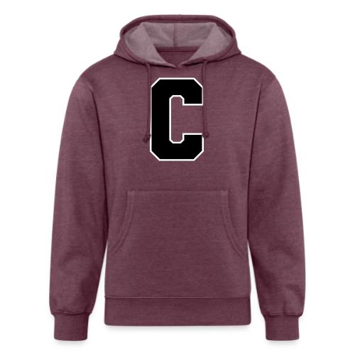 Varsity Letter C Collegiate Monogram - Unisex Organic Hoodie