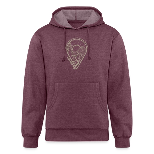 Find Your Trail Location Pin: National Trails Day - Unisex Organic Hoodie