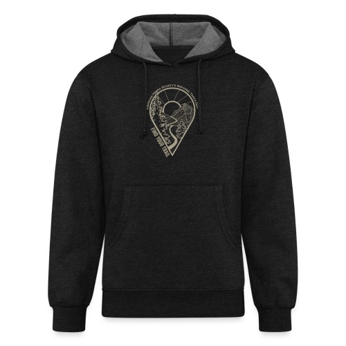 Find Your Trail Location Pin: National Trails Day - Unisex Organic Hoodie