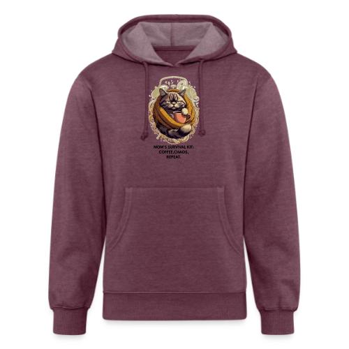 Powered by Sarcasm Cat Tee - Unisex Organic Hoodie