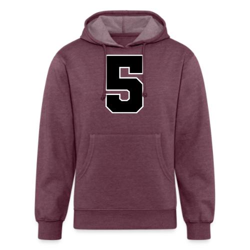 Varsity Number 5 Athletic Design - Unisex Organic Hoodie
