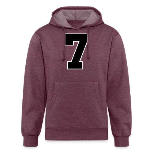 Varsity Number 7 Athletic Look - Unisex Organic Hoodie