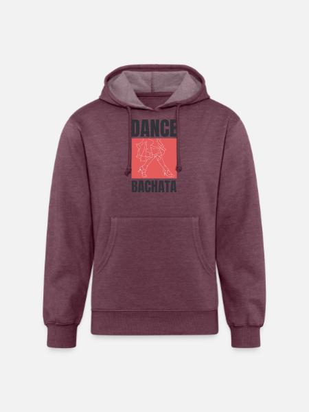 Dance Bachata, Latin music. - Unisex Organic Hoodie - heather burgundy