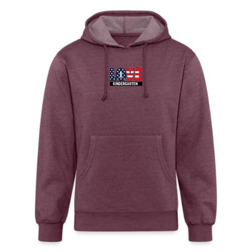 Love Kindergarten Patriotic Graduation - Unisex Organic Hoodie