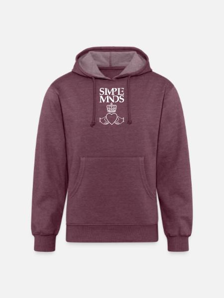 Simple Minds - Unisex Organic Hoodie - heather burgundy