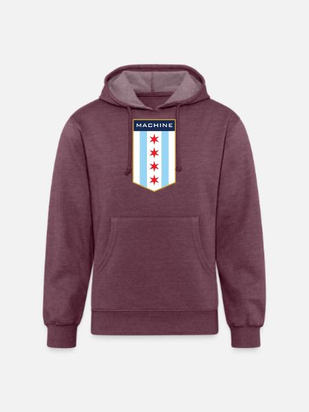 Chicago Machine 1 1 - Unisex Organic Hoodie - heather burgundy