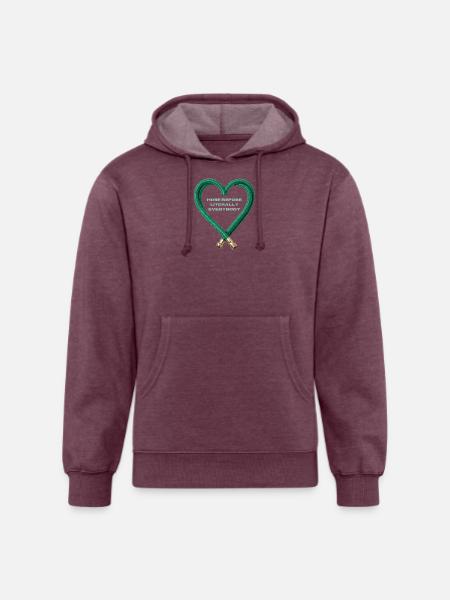 Hose Heart Humor - Unisex Organic Hoodie - heather burgundy