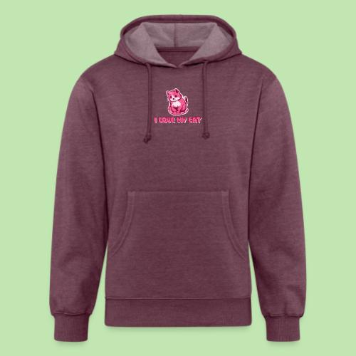 I love my cat - Unisex Organic Hoodie