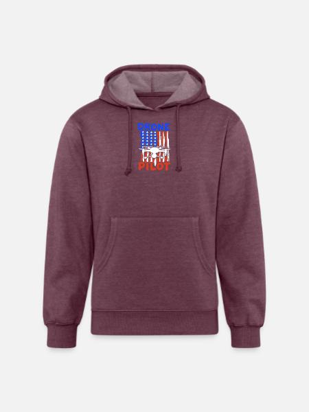 Drone Pilot - Unisex Organic Hoodie - heather burgundy