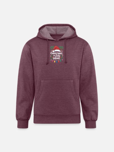 Christmas in July Squad - Unisex Organic Hoodie - heather burgundy