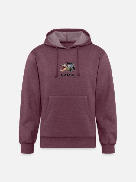 Gator shirt - Unisex Organic Hoodie - heather burgundy