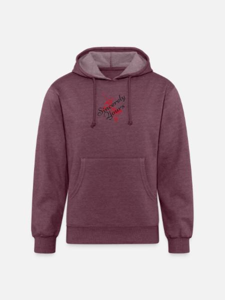 Sincerely Yours - Unisex Organic Hoodie - heather burgundy