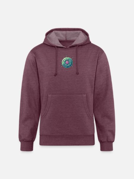 Cells - Unisex Organic Hoodie - heather burgundy