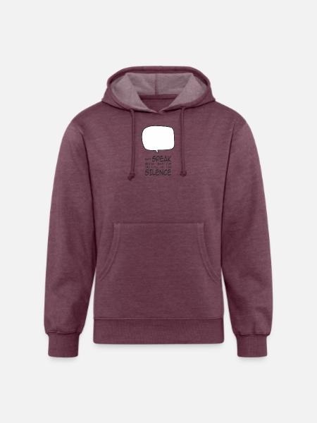 Don't Speak - Unisex Organic Hoodie - heather burgundy