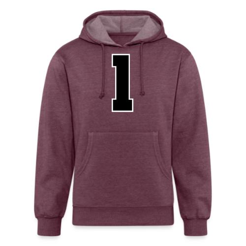 Varsity Number 1 Athletic Style - Unisex Organic Hoodie