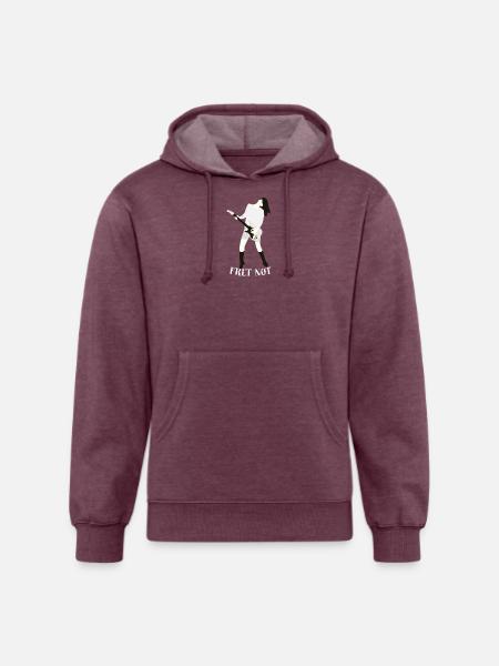 Fret_Not - Unisex Organic Hoodie - heather burgundy