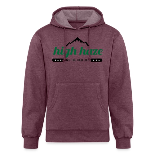 High Haze Logo (High Contrast) - Unisex Organic Hoodie