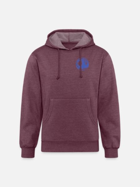 Retro Disco Ball - Unisex Organic Hoodie - heather burgundy
