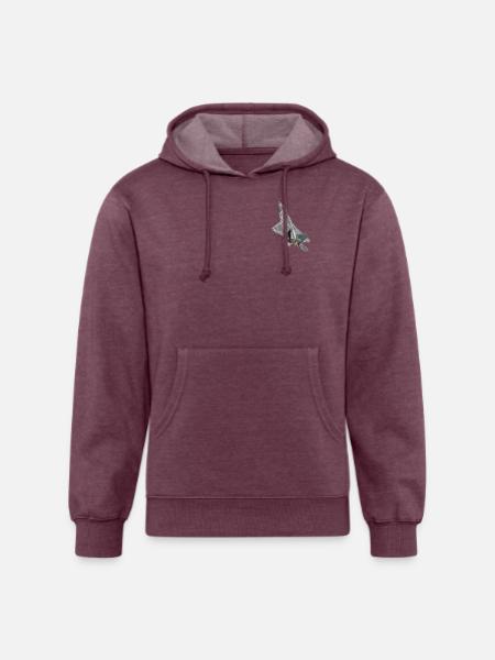 F22-Raptor - Unisex Organic Hoodie - heather burgundy
