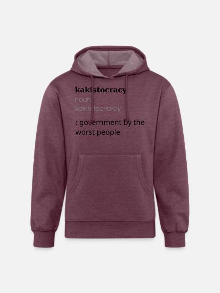 Kakistocracy Definition - Unisex Organic Hoodie - heather burgundy