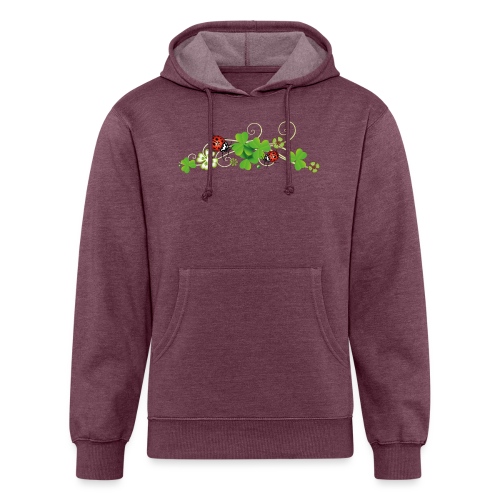 Four leaf clover design. New years eve party. - Unisex Organic Hoodie