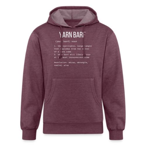 Yarn Barf (Wine)| Definition Collection - Unisex Organic Hoodie