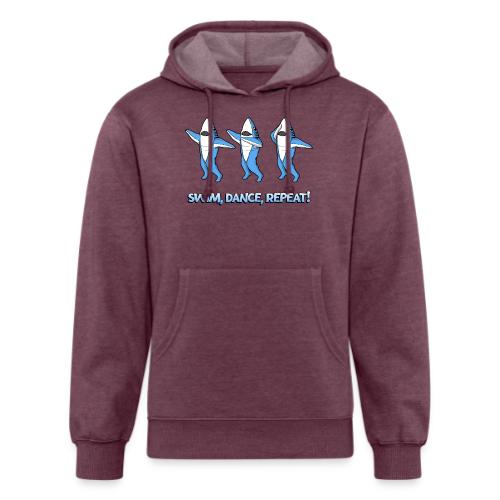 Dancing Sharks - Swim, Dance, Repeat - Unisex Organic Hoodie