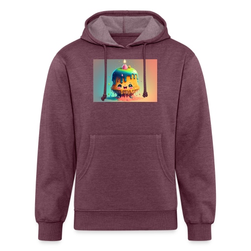 Cake Caricature - January 1st Psychedelic Desserts - Unisex Organic Hoodie