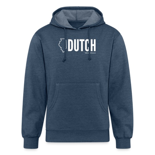Illinois Dutch (White Text) - Unisex Organic Hoodie