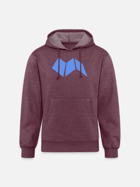 map construction paper guide - Unisex Organic Hoodie - heather burgundy