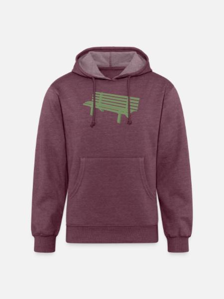 Bench - Unisex Organic Hoodie - heather burgundy