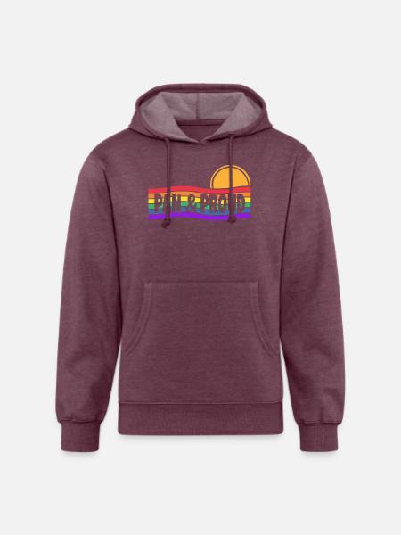 Pan Proud - Unisex Organic Hoodie - heather burgundy
