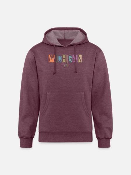 Michigan Home - Unisex Organic Hoodie - heather burgundy