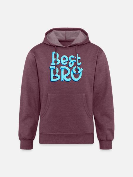 Best BRO - Unisex Organic Hoodie - heather burgundy