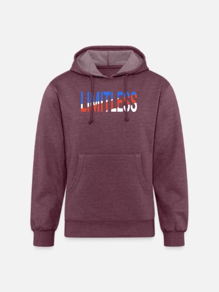 Limitless - Unisex Organic Hoodie - heather burgundy