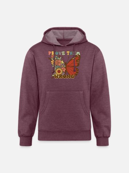PROVE THEM WRONG - Unisex Organic Hoodie - heather burgundy
