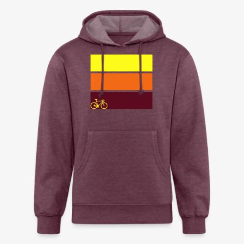 tricolor with bicycle - Unisex Organic Hoodie