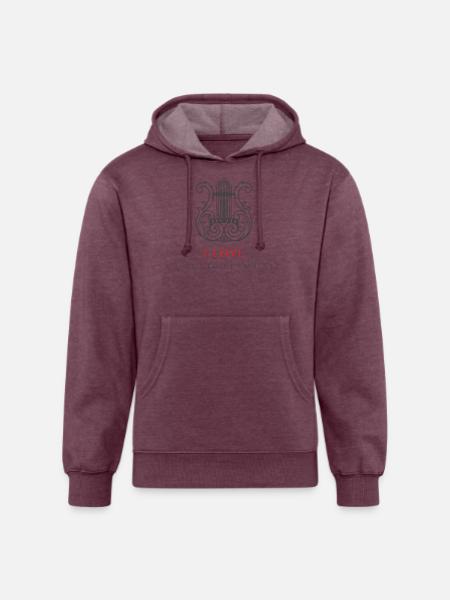 I love classical music - Unisex Organic Hoodie - heather burgundy