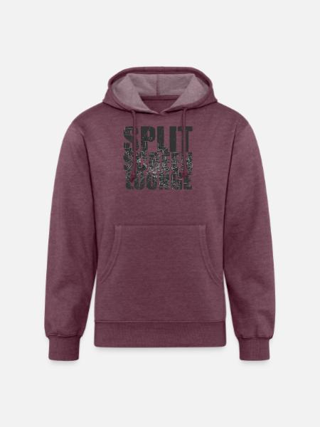 SPLIT SCREEN MAP - Unisex Organic Hoodie - heather burgundy
