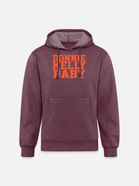 DONNIE KELLY BABY - Unisex Organic Hoodie - heather burgundy