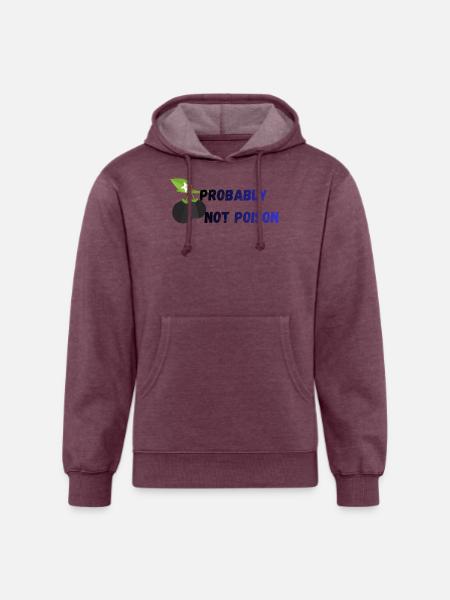 Probably_Not_Poison_-1- - Unisex Organic Hoodie - heather burgundy