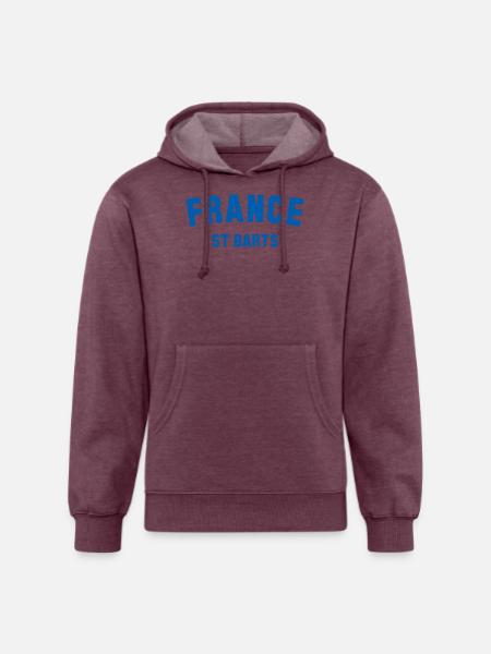 St Barts France Caribbean - Unisex Organic Hoodie - heather burgundy