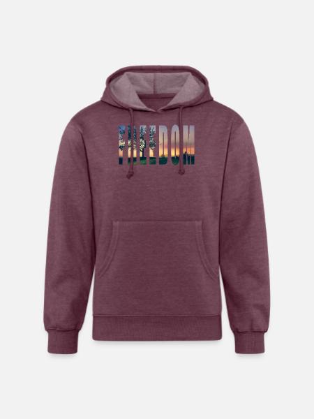 FREEDOM2 - Unisex Organic Hoodie - heather burgundy