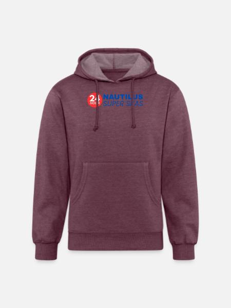 24-Hour Nautilus Super Spas - Vintage 1970s - Unisex Organic Hoodie - heather burgundy