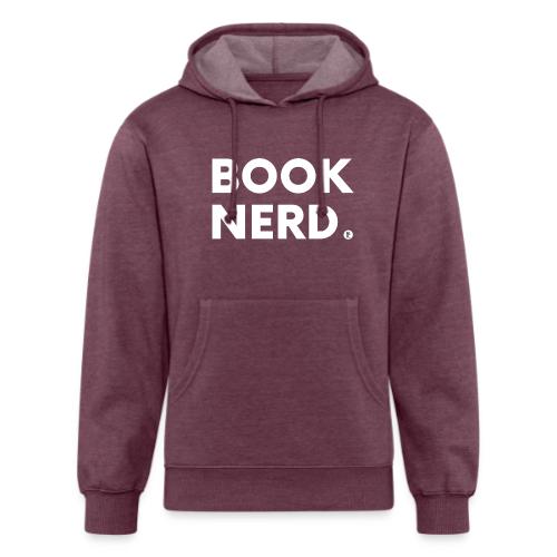 Book Nerd in White - Unisex Organic Hoodie